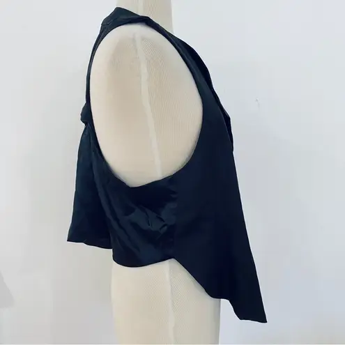 Richard Ruiz 100% wool knot vest NWT Black