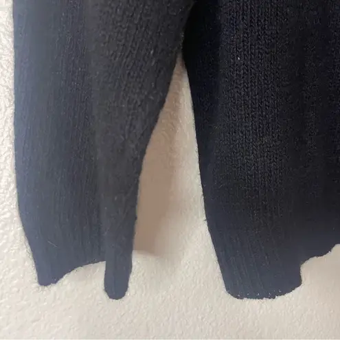 Vintage SML Sport Silk Angora Sweater Size Large Embellished Beaded 80s Black