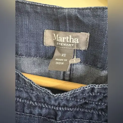 NWOT Martha Stewart Short Sleeve Denim Shift Dress