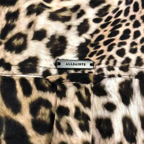 AllSAINTS Inez Kiku Cheetah Print Button Down Shirt