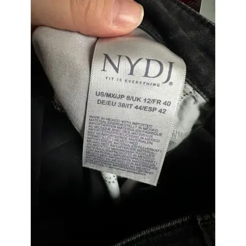 NYDJ jeans womens 8 black Alina Leggings Tummy Tuck Technology stretch minimal