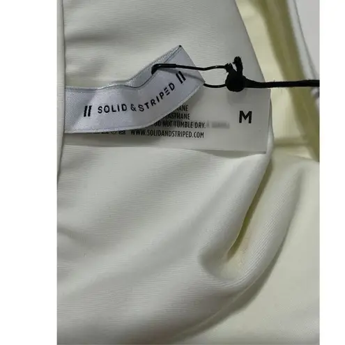 Solid & Striped The Lulu Bikini Bottom Swim Adjustable Sides Cream Medium