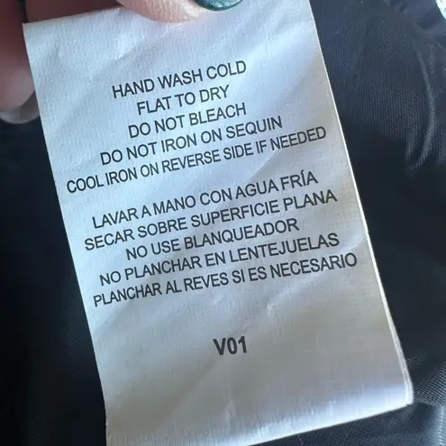 Love Reign Juniors Black Silver Sparkle Sequin Cocktail Dress (Size 3)