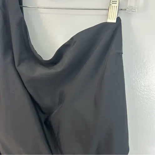 Eloquii NWT Black One Shoulder Twist Tie Front One-Peice Swimsuit Size 18