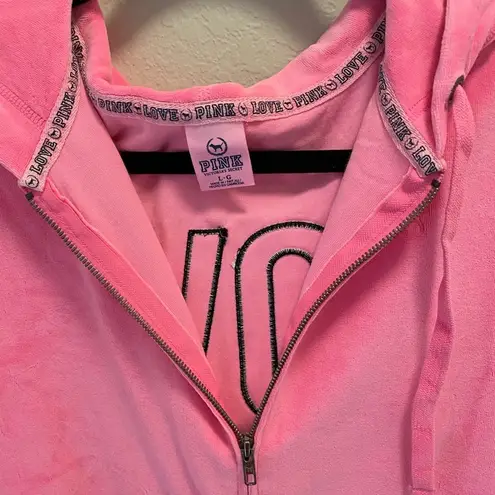 PINK - Victoria's Secret NWOT velour Victoria’s Secret Pink hoodie