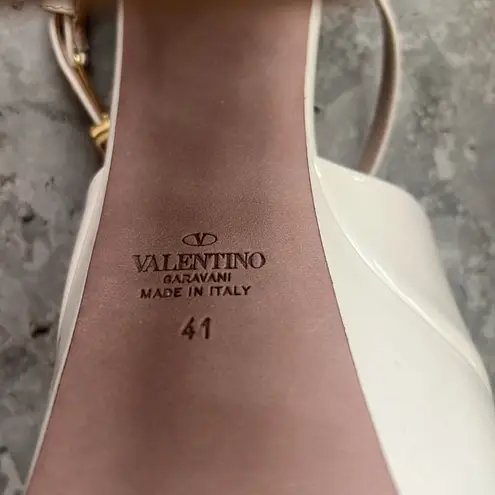 Valentino Garavani Patent High Heel Platform Slides, Size 41 New in Box $1,200