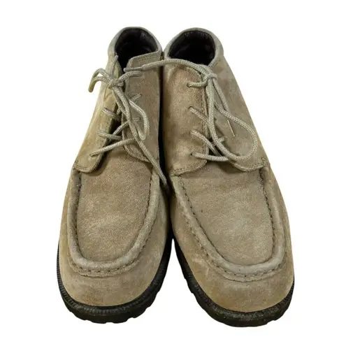 L.L. Bean Boots Women's 7M Leather Chukka Suede Snow Winter Ankle Boots Tan Size 7