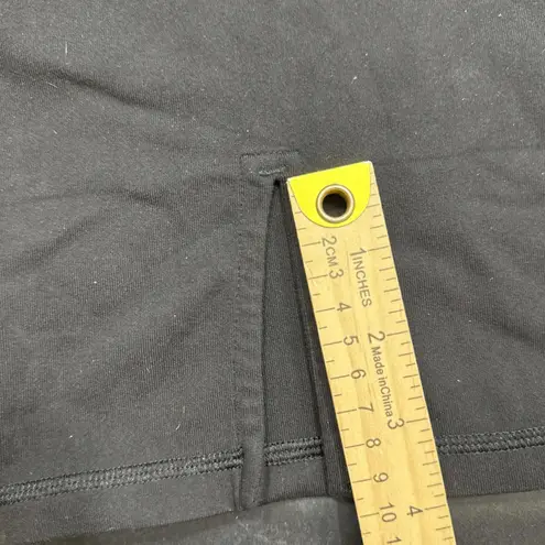 Lululemon Black Capri Straight Crop Slit Athletic Gym Athleisure Leggings Sz 10