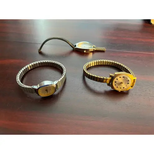 Timex VTG Times Watch Lot of 3 Untested Mexico USA