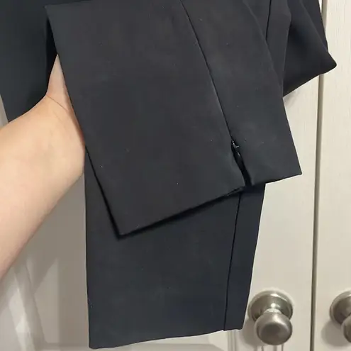 Theory 💙💖 NWOT  Black High Waisted bi-Stretch Cotton Legging w/Zippers