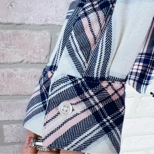Rails Hunter Pink and Blue Plaid Button Down Long Sleeve Shirt Size XS