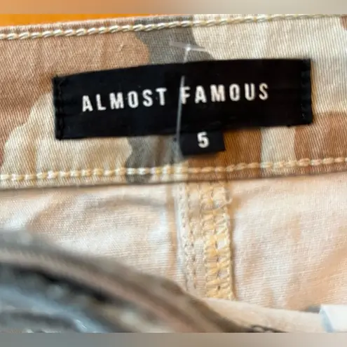 Almost Famous  camo mini skirt