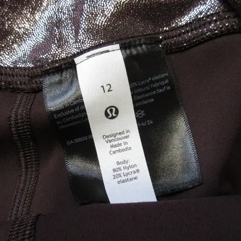 Lululemon NWT  Align High-Rise Pant 25" *Shine Radiate Foil Print French Press 12