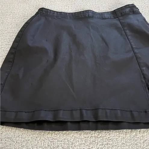 Indigo rising black pleather skirt large mini size medium party holiday cocktail