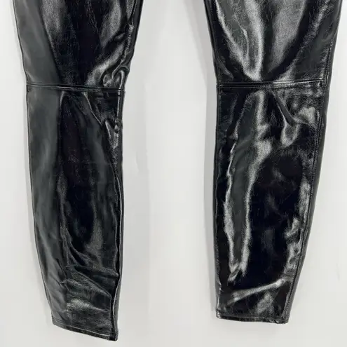 Spanx  Faux Patent Leather Liquid Glossy Leggings Black High Rise Size Medium‎