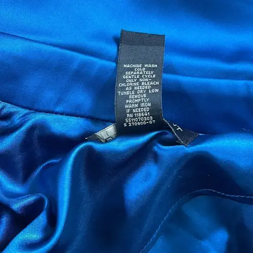 Lane Bryant  suit jacket.  Size 14.  Silky and sleek blue suit jacket.  EUC.