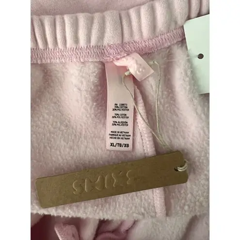 SKIMS Pink Cotton Fleece Classic Jogger Lounge Pants Cherry Blossom Size XL