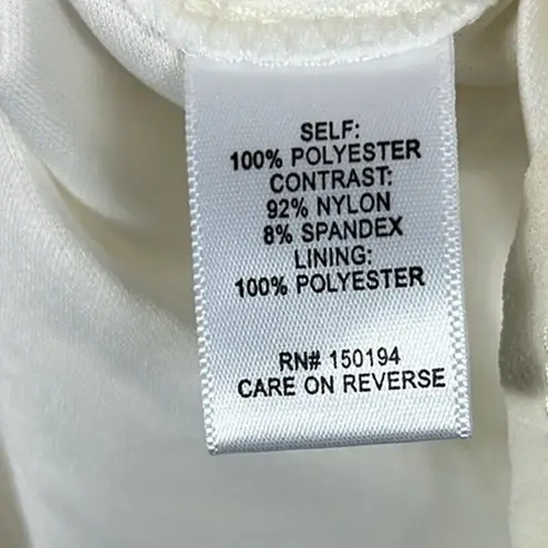 Soulmates NWT Mini Swing Dress Womens M Cream Lace Sleeveless Coastal Cowgirl