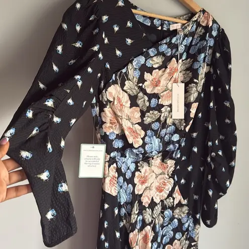 Rebecca Taylor NEW silk blend Mixed-Print Floral Maxi Dress 10