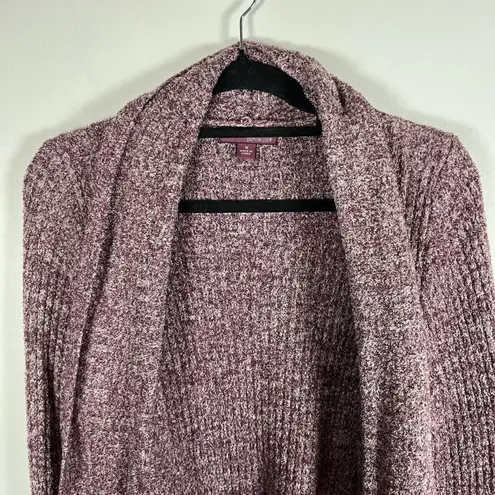 Barefoot Dreams Cozychic Lite Montecito Cardi Cardigan Wrap Heathered Plum Sz M