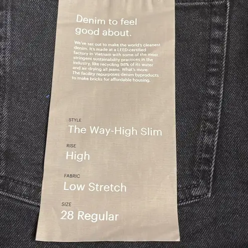 Everlane  Women’s The Way High Slim Jean washed black Size 28 Regular NWT