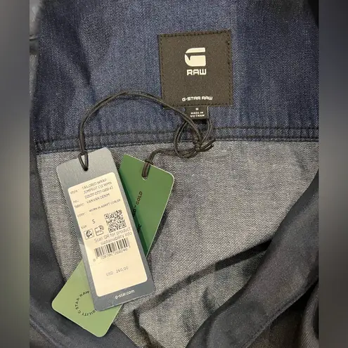 G-Star Tailored Wrap Coated Denim Jumpsuit -Worn In Adrift Cobler Small NWT