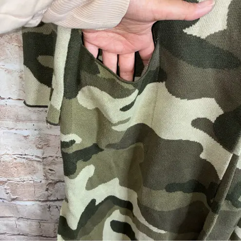 Maeve Anthropologie Kieran Cardigan Camo Duster Long Sweater Size Small