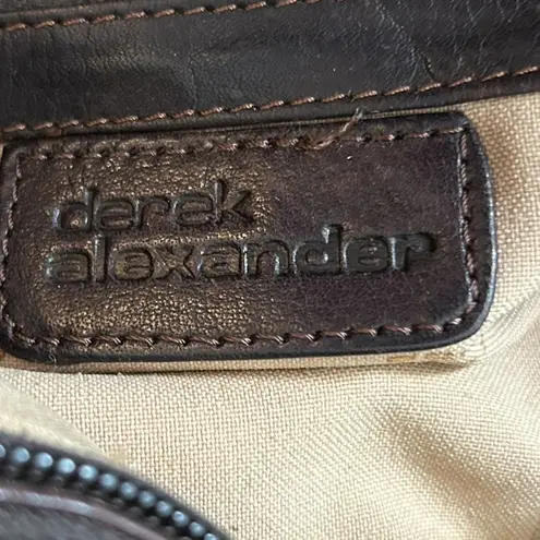 Derek Alexander Vintage Brown Leather Shoulder Bag Women's Casual