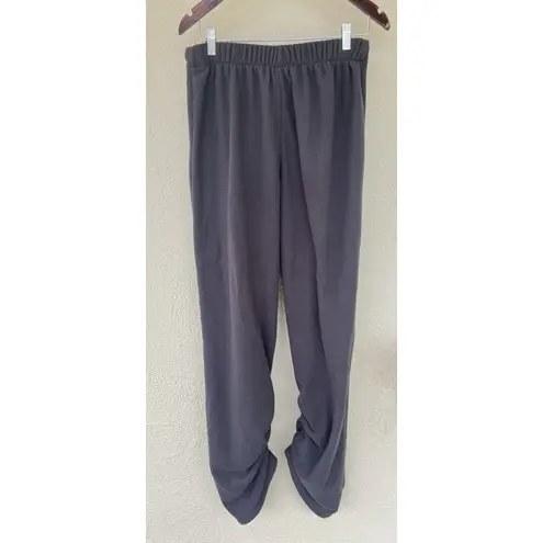 SKIMS Gray Fleece Lounge Joggers Pants Women's Size Small Cozy Drawstring Ruched