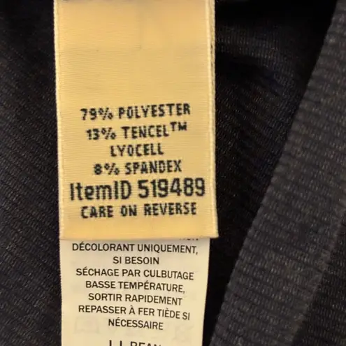 L.L. Bean Blue Cap Sleeve Boxy Tee Size M