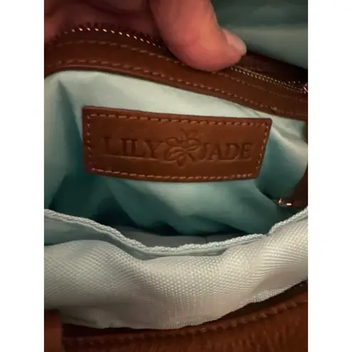 NEW Lily Jade Brown Leather Convertible Tote Bag Shoulder Bag Purse Backpack