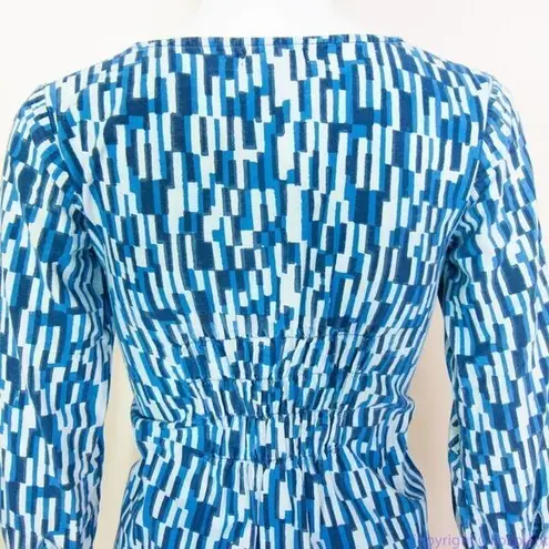 Mata Traders blue ikat 100% cotton dress, size XS Blue