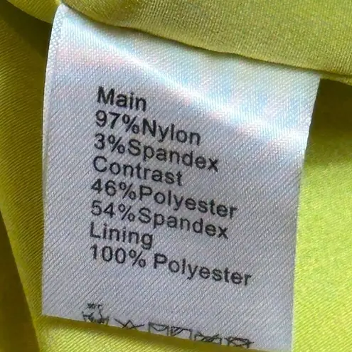 Pink Stitch Colorful Mini Dress Yellow/Multicolor size 6