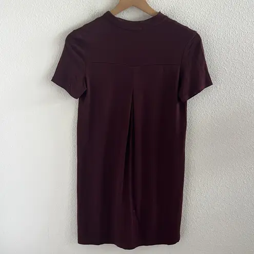 Fighting Eel Eggplant Maroon Purple V Neck Stretchy Dress Hawaii Paradise Aloha