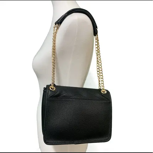 Like Dreams Black Faux Leather Chain Purse