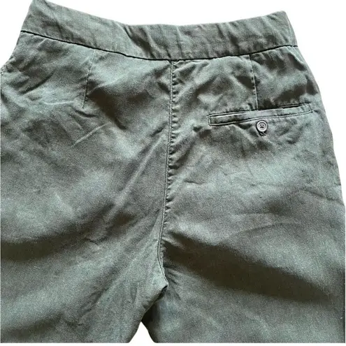 Wilfred Cropped Tapered Drawcord Trousers Green Size 2 Casual Pants