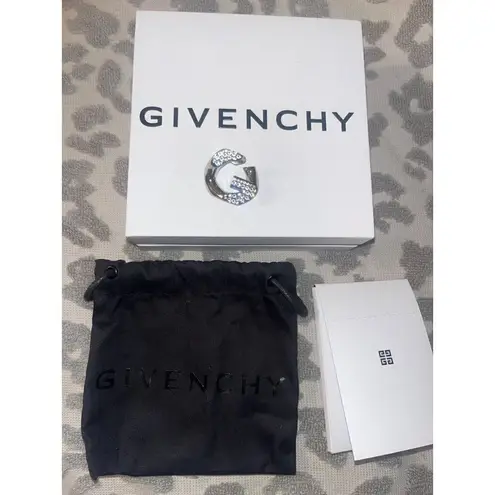 Givenchy G Chain Single Earrings in Silver With Box Dust Bag Womens Unisex