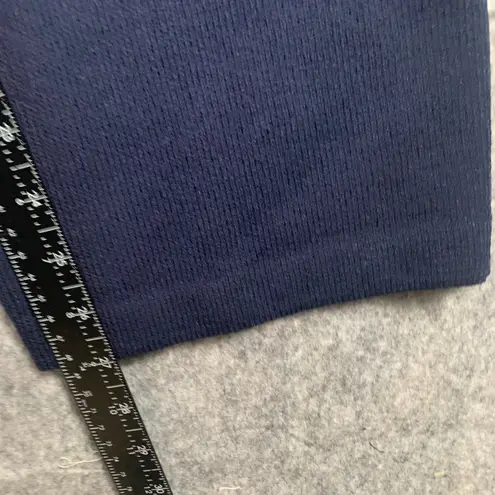 St. John Collection Womens Size 4 Santana Knit Wool Blend Wide-Leg Pant Navy