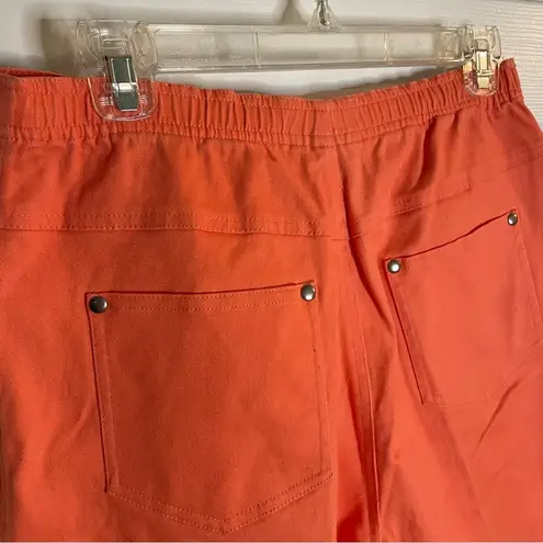 Quaker Factory Burnt Orange Jean Shorts with Relaxed Fit Size Medium preppy