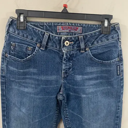Silver Jeans vintage rigid Y2K denim Capri jeans hem slits sz 28 Canada made