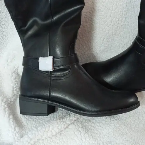 st. john's bay  Black Multi Knee High Boots Size 7 Medium