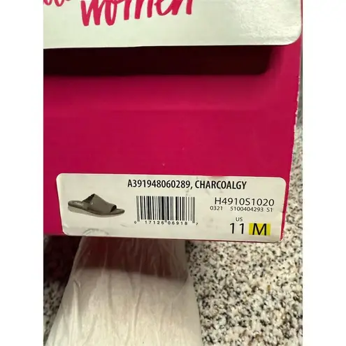 Ryka Women's Slide Sandals Charcoal Gray Size 11M Casual Slip On