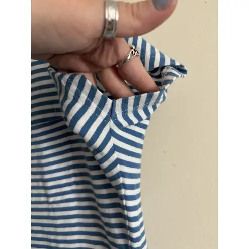 Barbour Womens 12 Large Harewood Stripe Dress Summer Coastal Cotton Preppy Cute