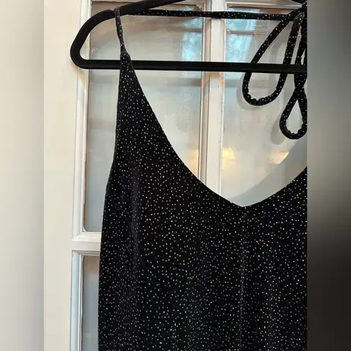 Ronni Nicole Vintage Y2K Velvet Sparkle Fairy Whimisigoth Glam Maxi Dress Size M