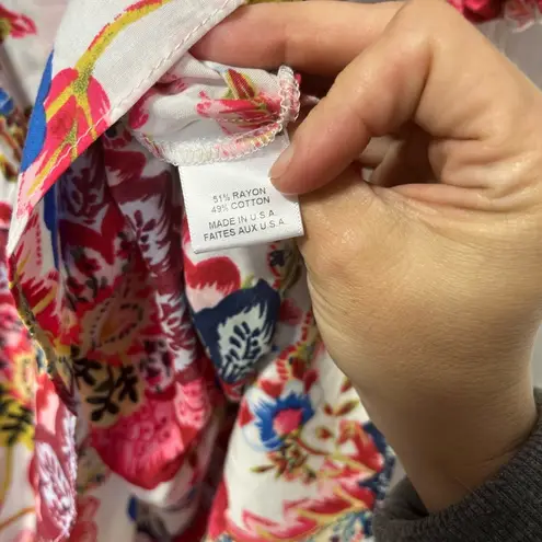 MISA Los Angeles NWT Misa Ruchika Floral Smocked back Romper in Amalfi botanical size XS