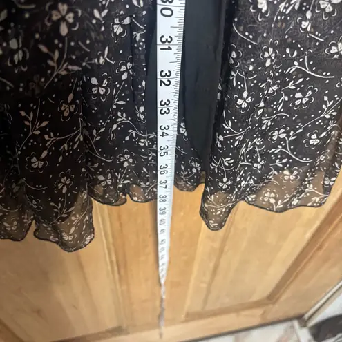 ZARA  women’s Floral boho Dress with Ruffle  size S