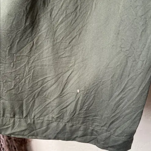 Neu nomads olive green wide leg crop flowy pants Size M