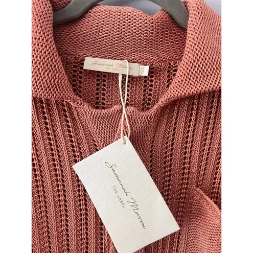 NWT $945 Savannah Morrow Pink Pima Cotton Mirana Skirt Set Size Small