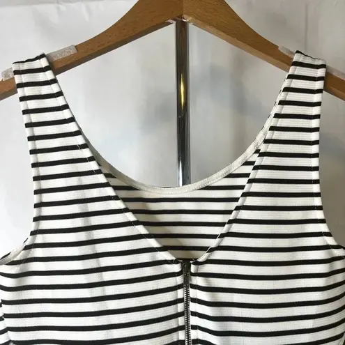 Decree Striped Dress Black and White Sleeveless Size Small