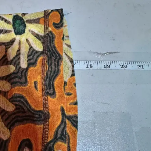 Nanushka Nilo Floral Short Sleeve Cropped Top Arte Povera Size Small Streetwear Orange